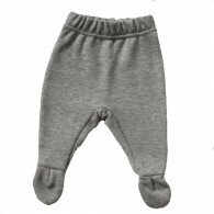 Pantalon à pieds gris argenté