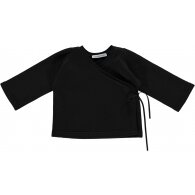 Cache-coeur bébé molleton noir