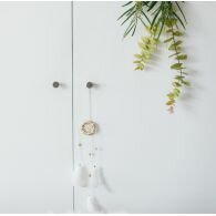 Attrape Rêve mini plumes blanches