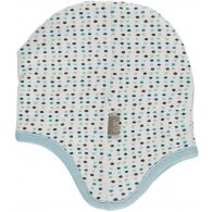 Bonnet bébé coton bio bleu