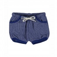 Short bébé en coton bio bleu