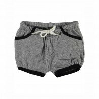 Short bébé en coton bio gris