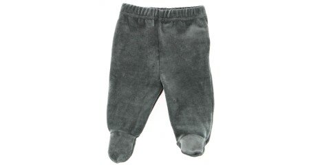 Pantalon bébé pieds Limo Gris