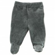 Pantalon bébé pieds Limo Gris
