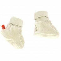 Chaussons bébé velour beige Limo Basics