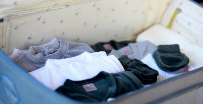 Valise vêtements bébé Ardoise